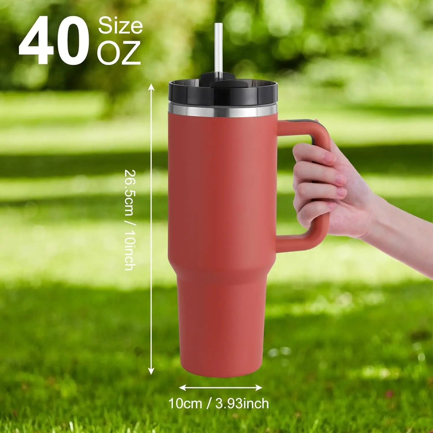 Red Rust - Stainless Cup, Nordic Dew Tumbler. resekopp, termosmugg.