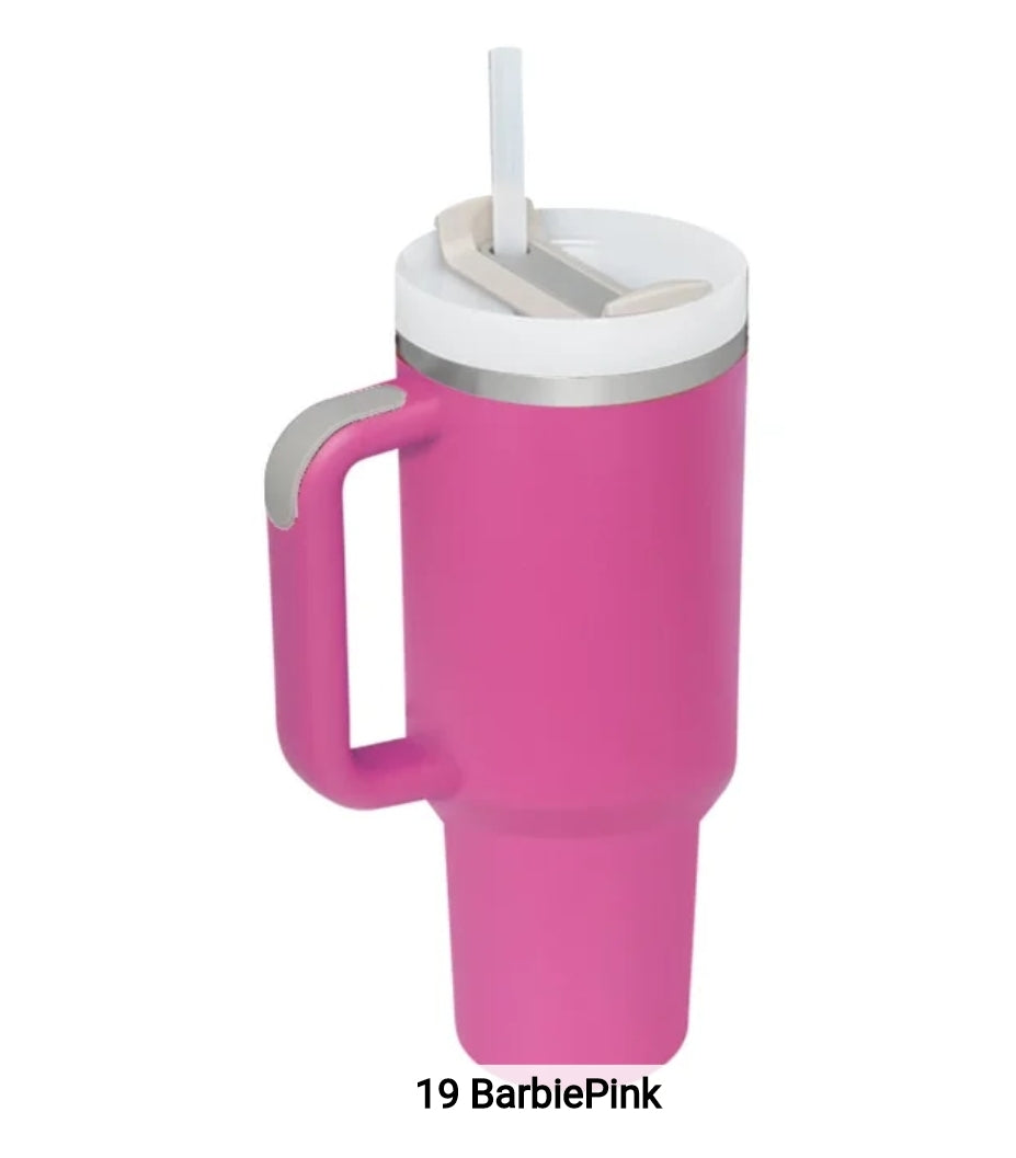 Barbie Pink - Stainless Cup, Nordic Dew Tumbler. resekopp, termosmugg.