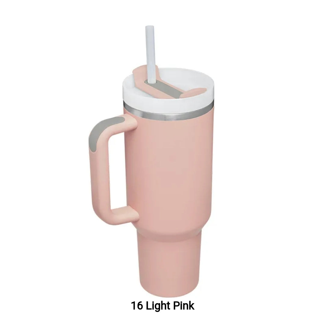 Light Pink - Stainless Cup, Nordic Dew Tumbler. resekopp, termosmugg.